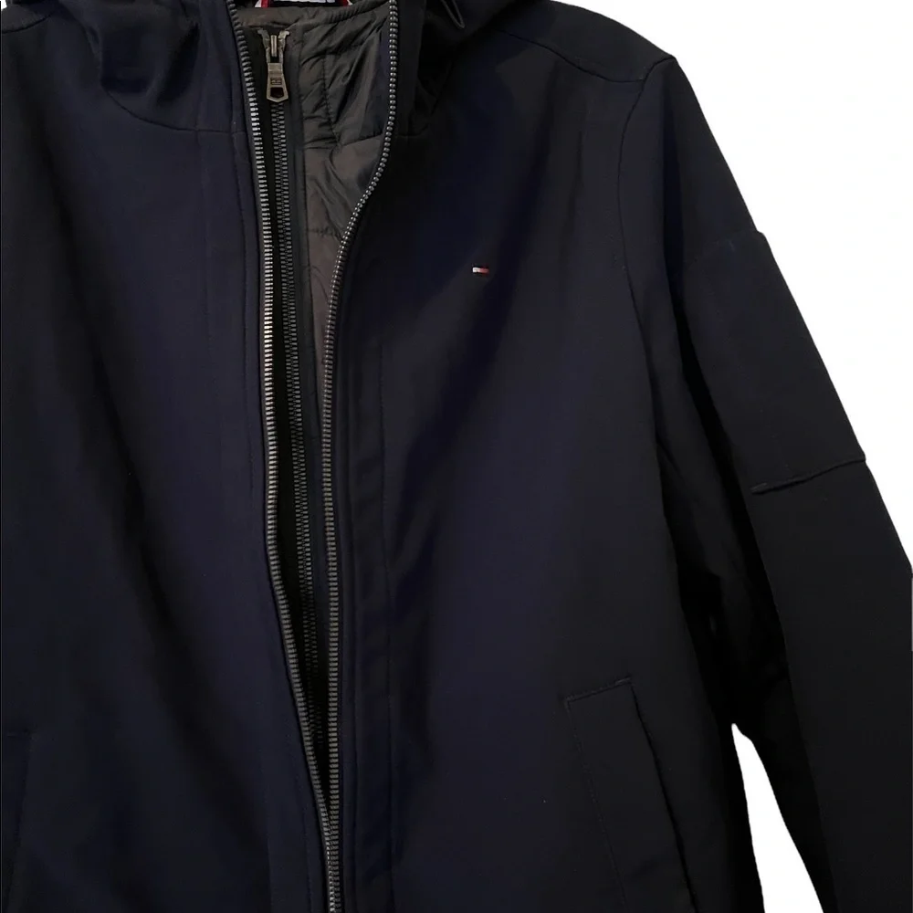 Tommy Hilfiger Jacket Mens Size Small Blue Hooded
